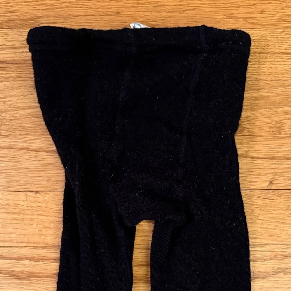 SmartWool Footless Black Wool Tights Women's Small
